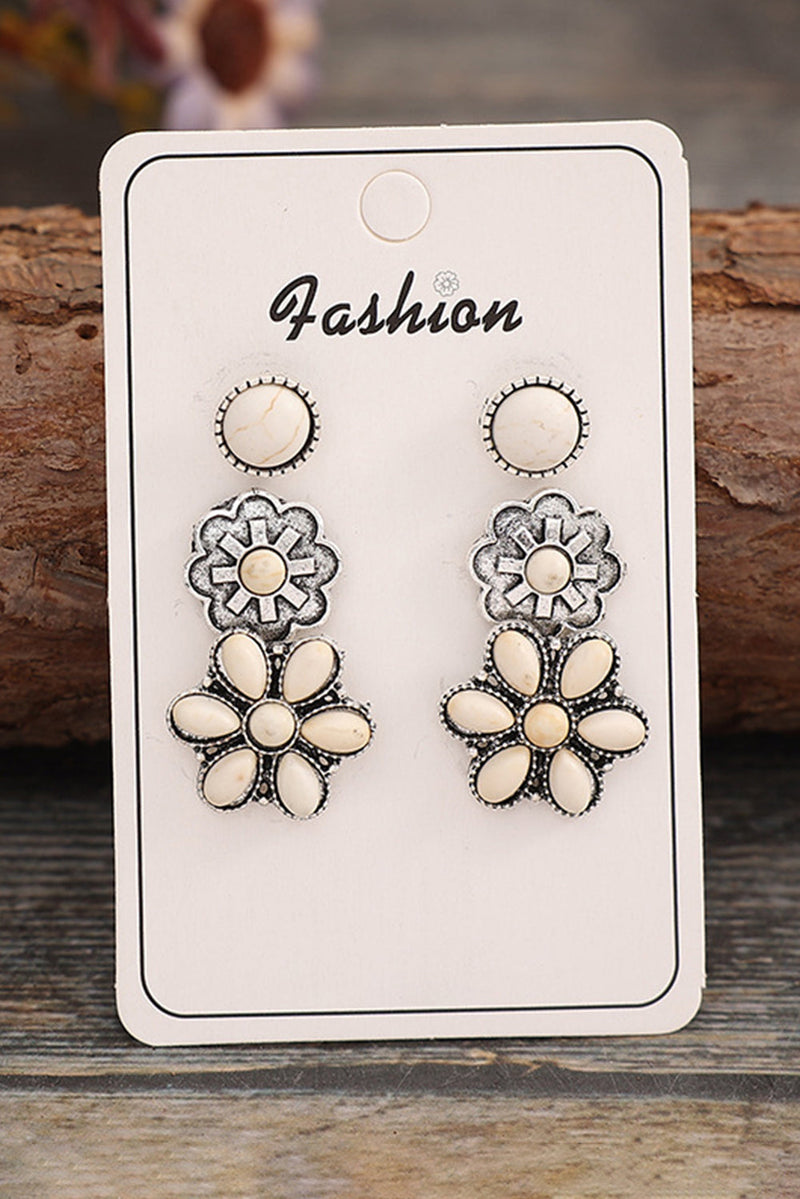 3 Piece Set Western Stud Earrings