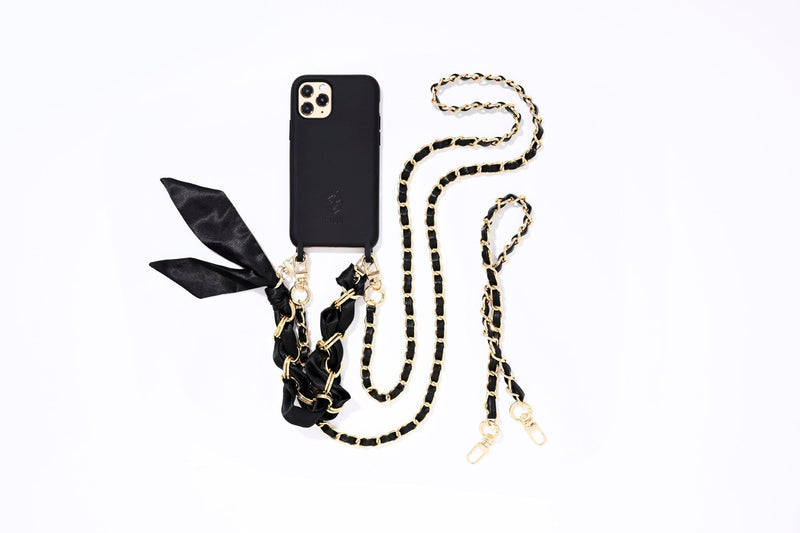 Audrey Chain Long Gold - Black