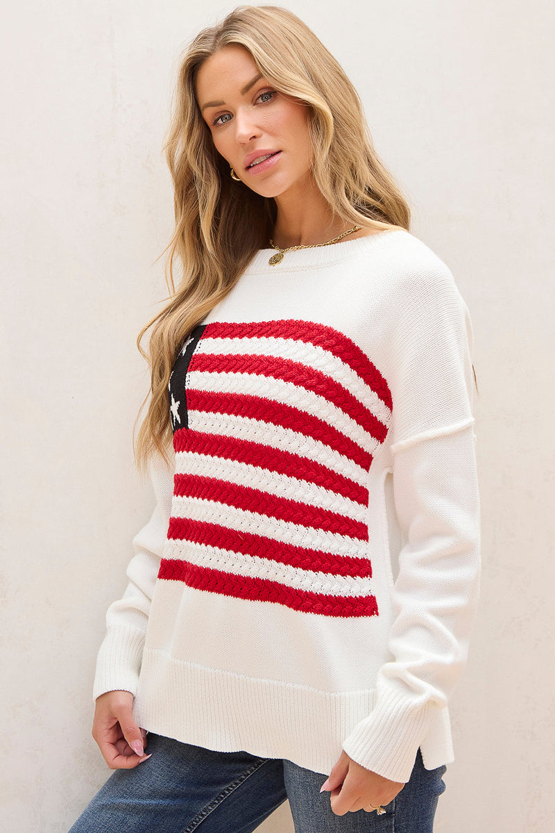 Lakelyn American Flag Sweater