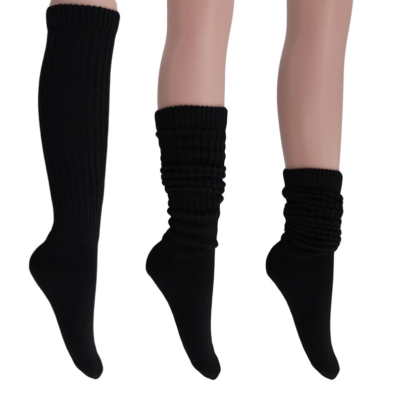 Women's Extra Long Heavy Slouch Cotton Socks 1 Pair