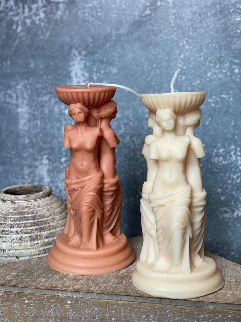 Goddess Trio Sculpture Candle