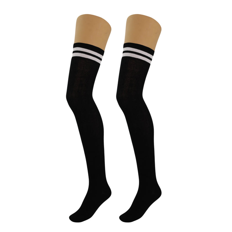 1 Pair - Thigh High Knitted Socks for Women Over Knee Long Boot Socks