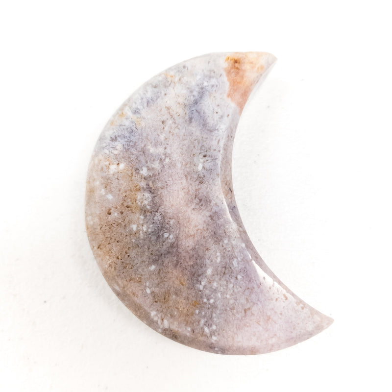 Pink Amethyst Crescent Moons