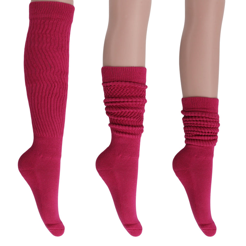 Socks for Women Extra Long Heavy Slouchy Scrunch Cotton Socks Size 5 to 10