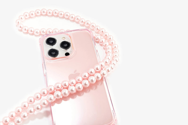 Clear Case With Eyelets Pink