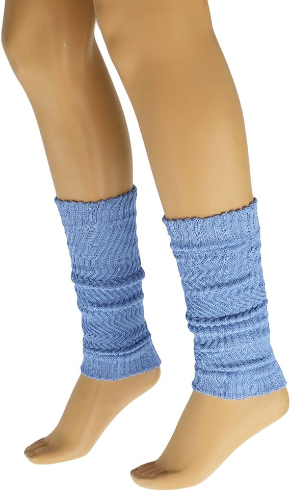 1 Pair - Cotton Leg Warmers Boot Socks Retro Style Knitted Retro Baggy