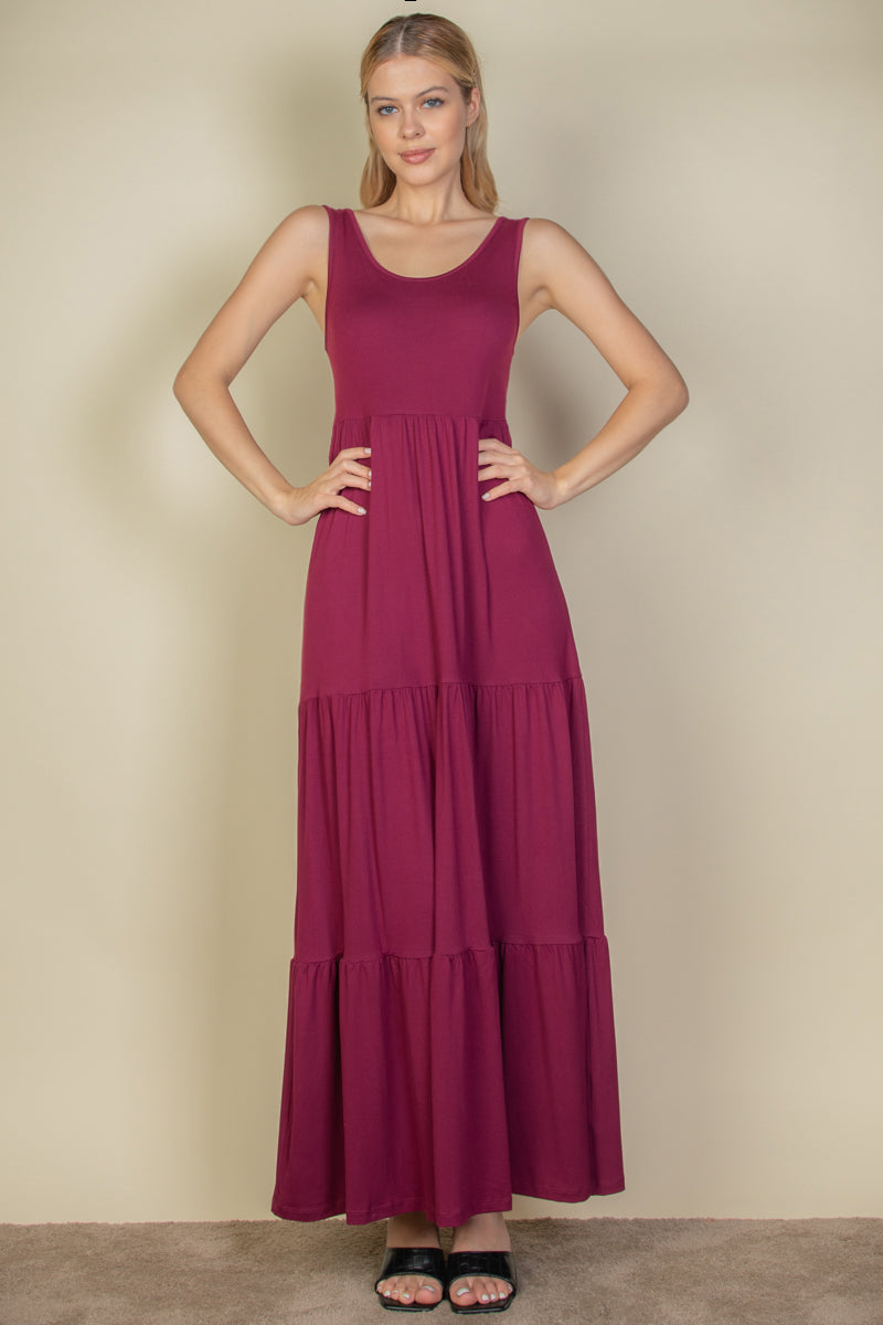 Solid Layered Hem Dress (CAPELLA)