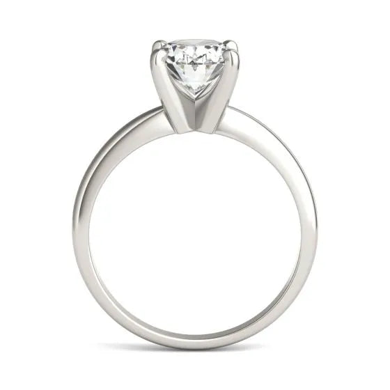 2.00 CTW Amond Solitaire Engagement Ring in 14K White Gold (G-Vs)