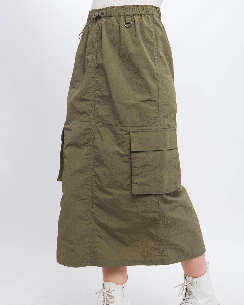 Side Pocket Cargo Skirt