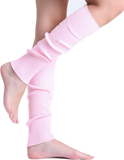 1 Pair Women's Knitted Cotton Leg Warmers for Cold Weather 21 Inches Long