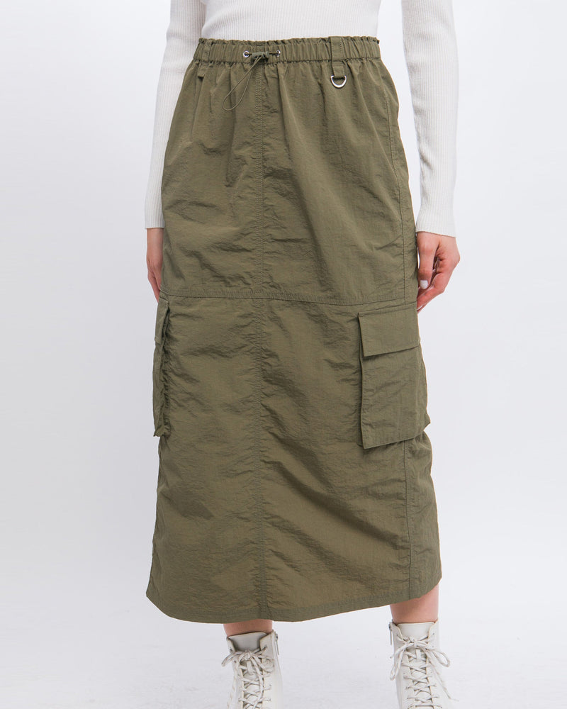 Side Pocket Cargo Skirt