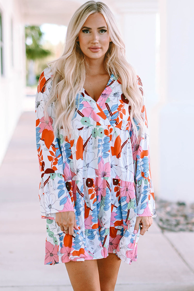 Kensley Floral Tiered Mini Dress