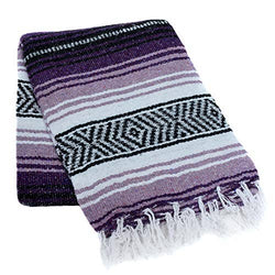 Yoga Studio Handwoven  Classic Falsa Mexican Blanket