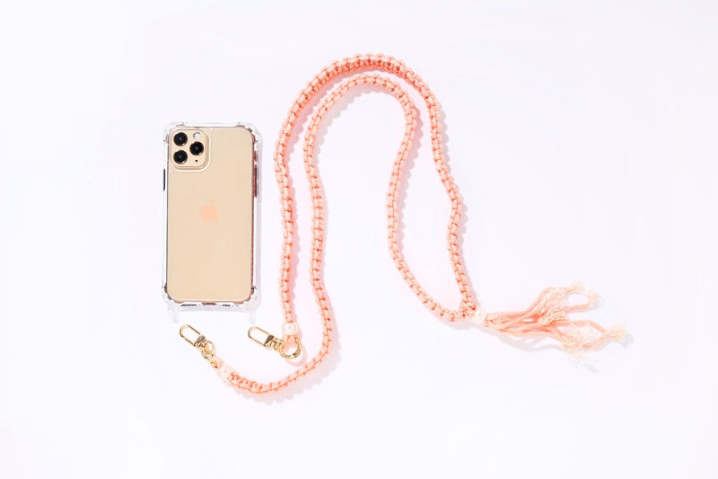 Marrakesh Phone Strap Silver - Beige