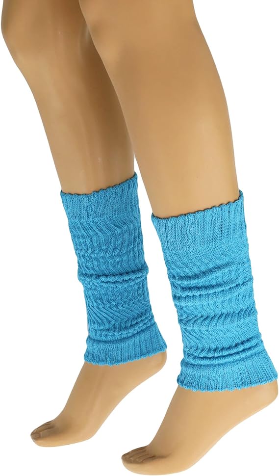 1 Pair - Cotton Leg Warmers Boot Socks Retro Style Knitted Retro Baggy