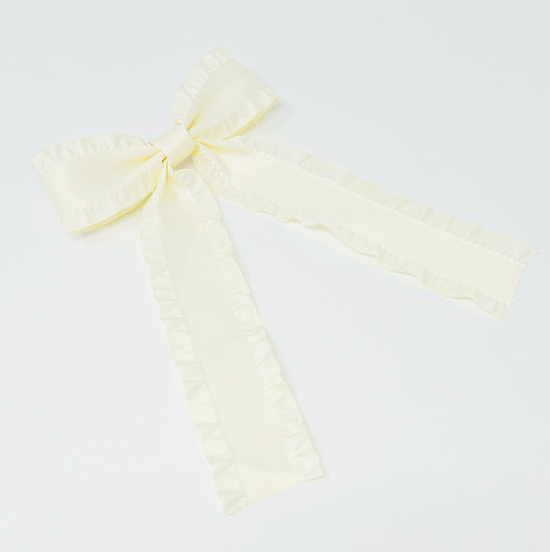 Love Game Frill Bow Hair Clip