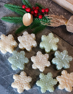 Snowflakes Handmade Soy Wax • Christmas Candle