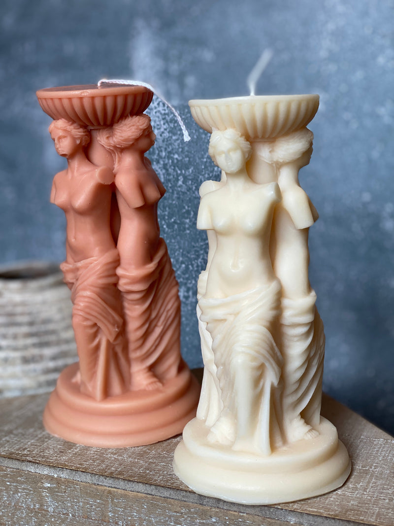 Goddess Trio Sculpture Candle