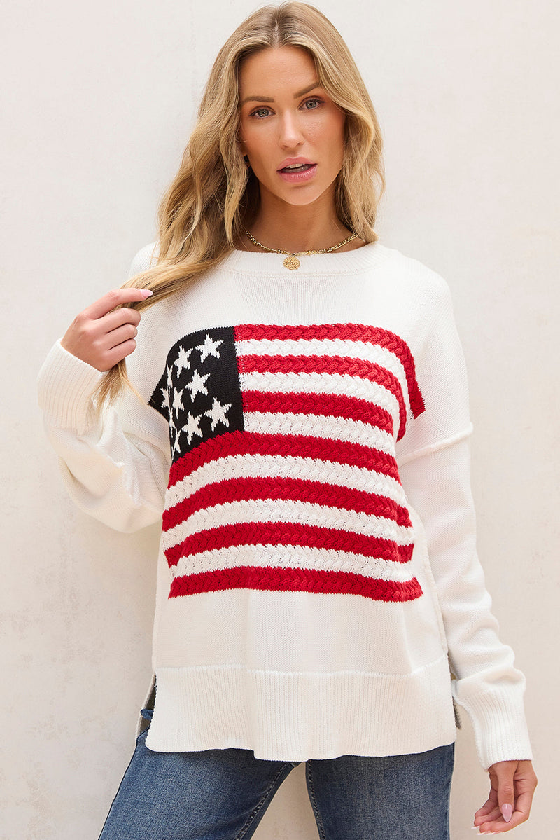 Lakelyn American Flag Sweater