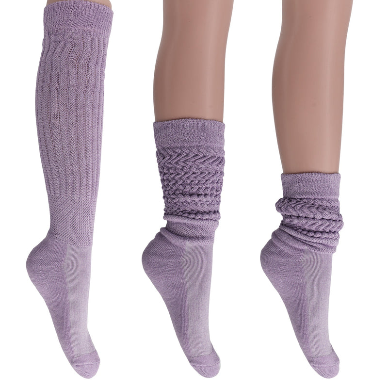 Socks for Women Extra Long Heavy Slouchy Scrunch Cotton Socks Size 5 to 10