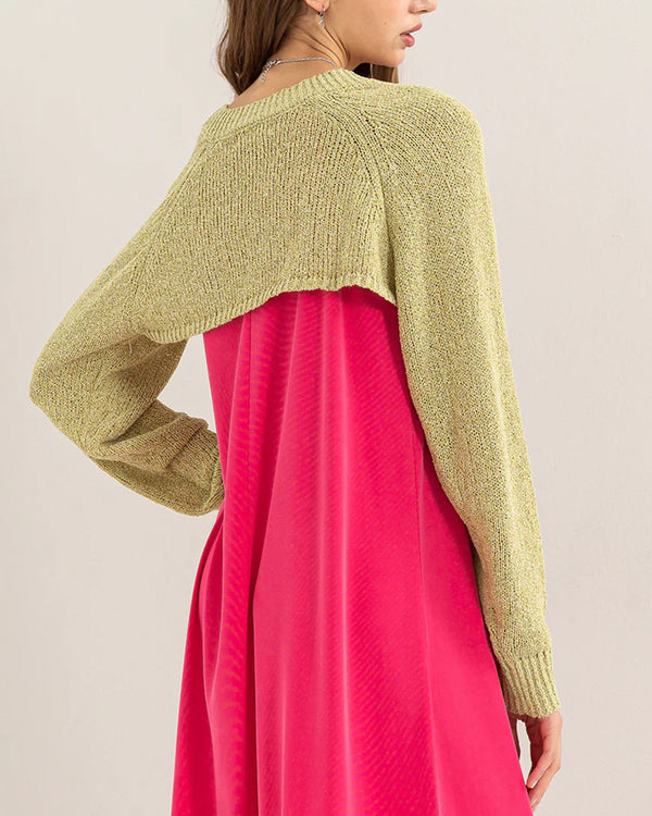 Summer Essential Long Sleeve Knit Bolero