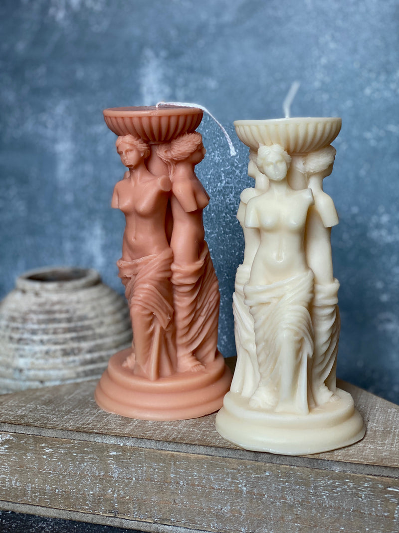 Goddess Trio Sculpture Candle