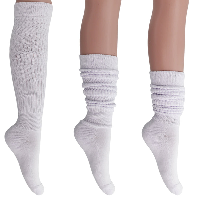 Socks for Women Extra Long Heavy Slouchy Scrunch Cotton Socks Size 5 to 10