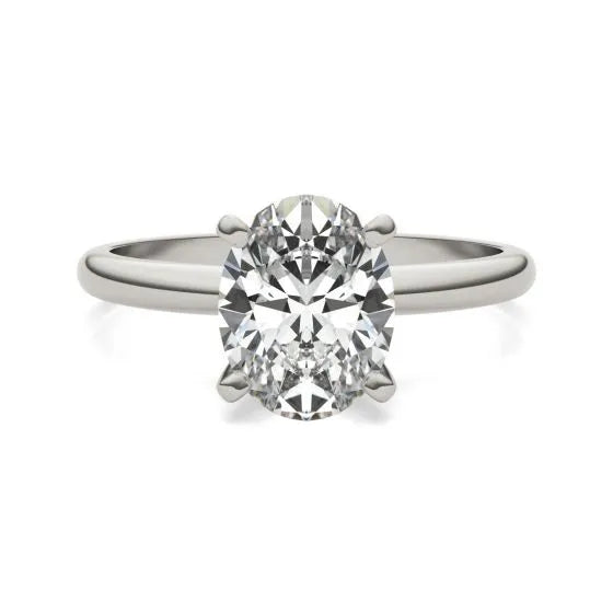 2.00 CTW Amond Solitaire Engagement Ring in 14K White Gold (G-Vs)