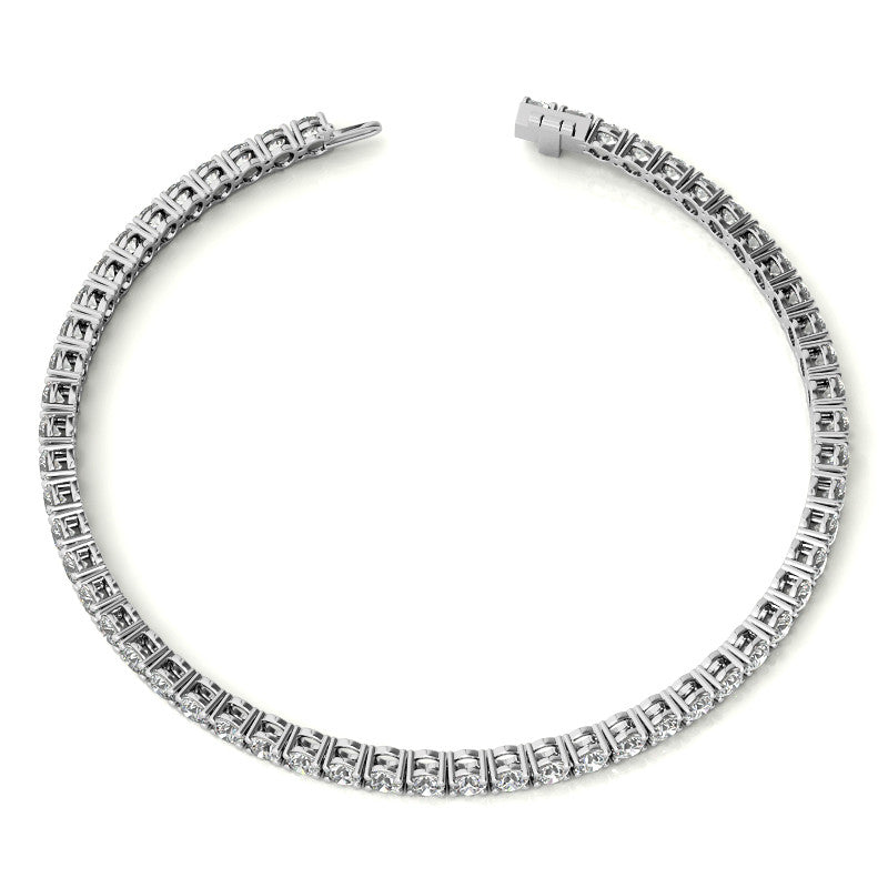 14K Gold 4.00 CTW Lab Diamond (G/Vs) Tennis Bracelet | 30-Day Guarantee