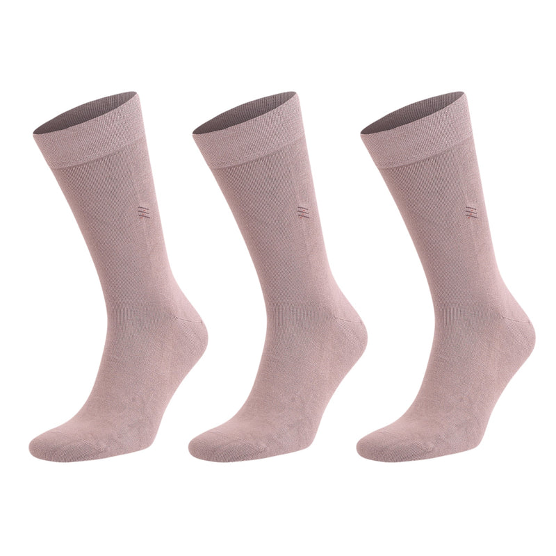 Men's Bamboo Dress Socks With Reinforced Seamless Toe, Crew Length, Size 8-11.5