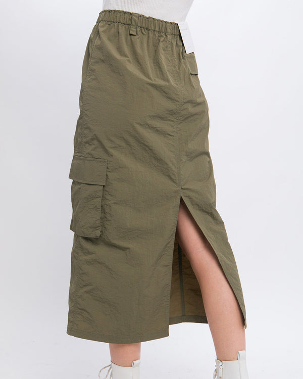 Side Pocket Cargo Skirt