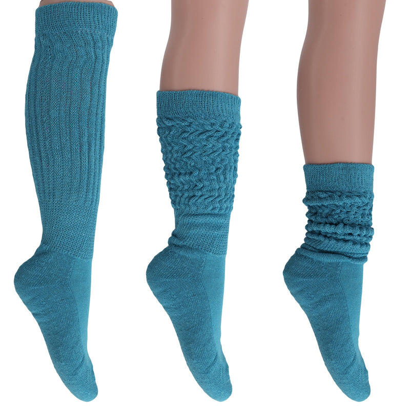 Women's Extra Long Heavy Slouch Cotton Socks 1 Pair