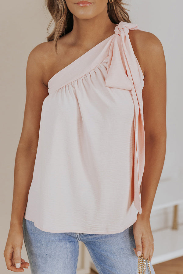 Chana Tie on Shoulder Sleeveless Top