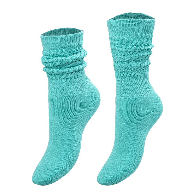 Kids Cotton Knee High Slouch Socks, 1 Pair, Ages 3-15, Elastic & Breathable