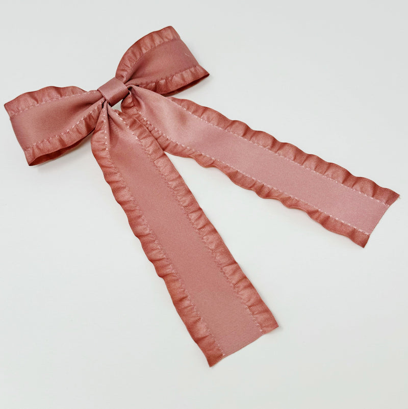 Love Game Frill Bow Hair Clip