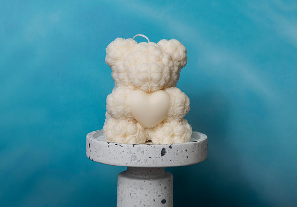 Rose Bear Candle