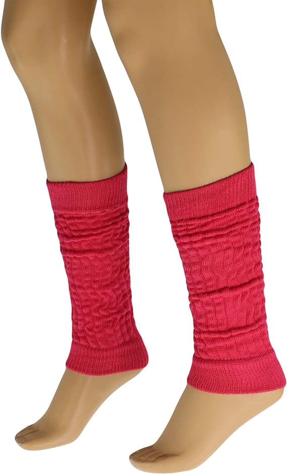 1 Pair - Cotton Leg Warmers Boot Socks Retro Style Knitted Retro Baggy