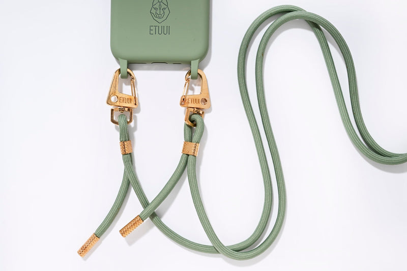 Tokyo Phone Strap Gold - Eucalyptus