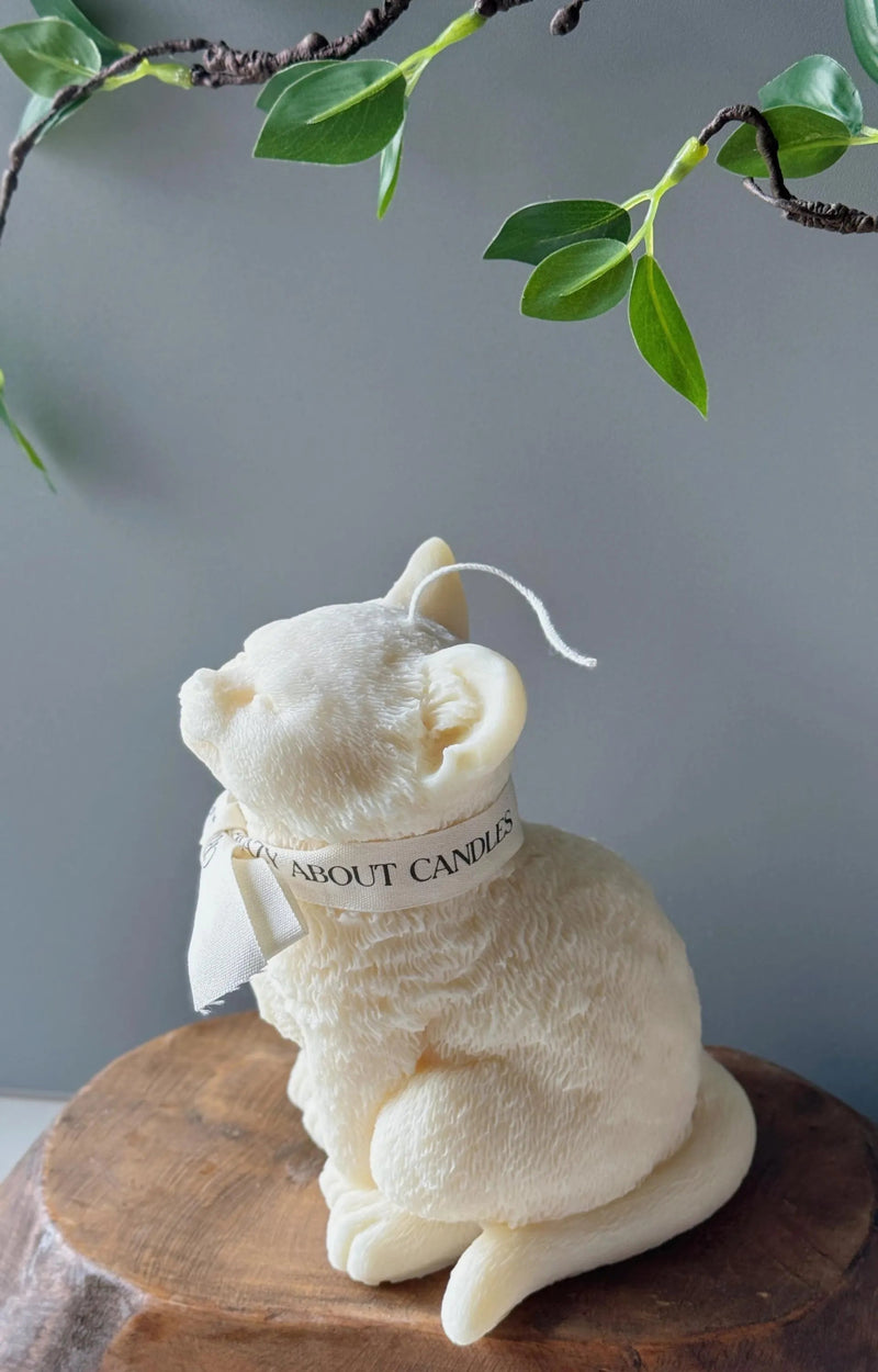 Cat Candle Large • Sculpture Soy Wax Candle • Gift Idea