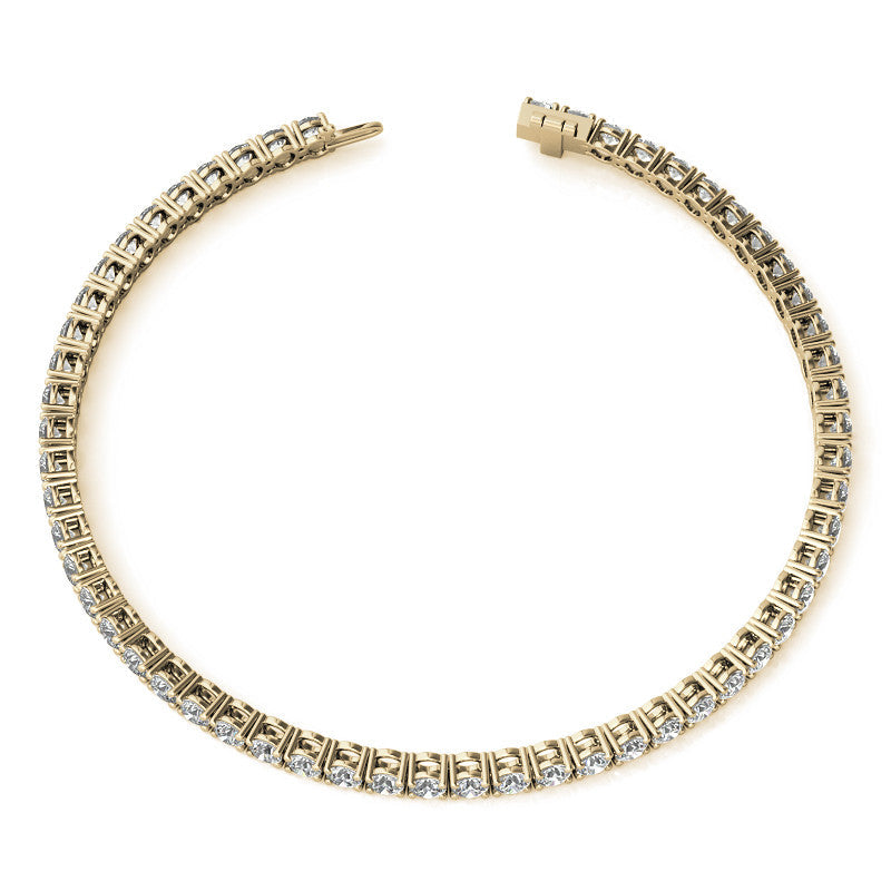 14K Gold 4.00 CTW Lab Diamond (G/Vs) Tennis Bracelet | 30-Day Guarantee