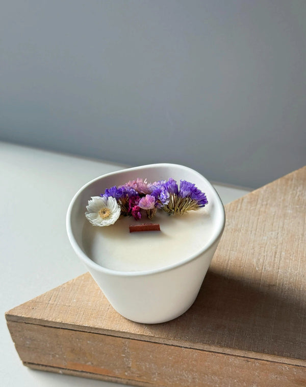 Dry Flower Decorated Soy Wax Candle