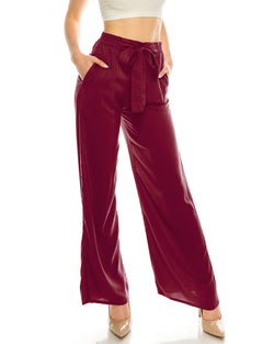 ZIMEGO  Mid or High Waist Cropped Skinny or Wide Leg Trouser Pants Culottes