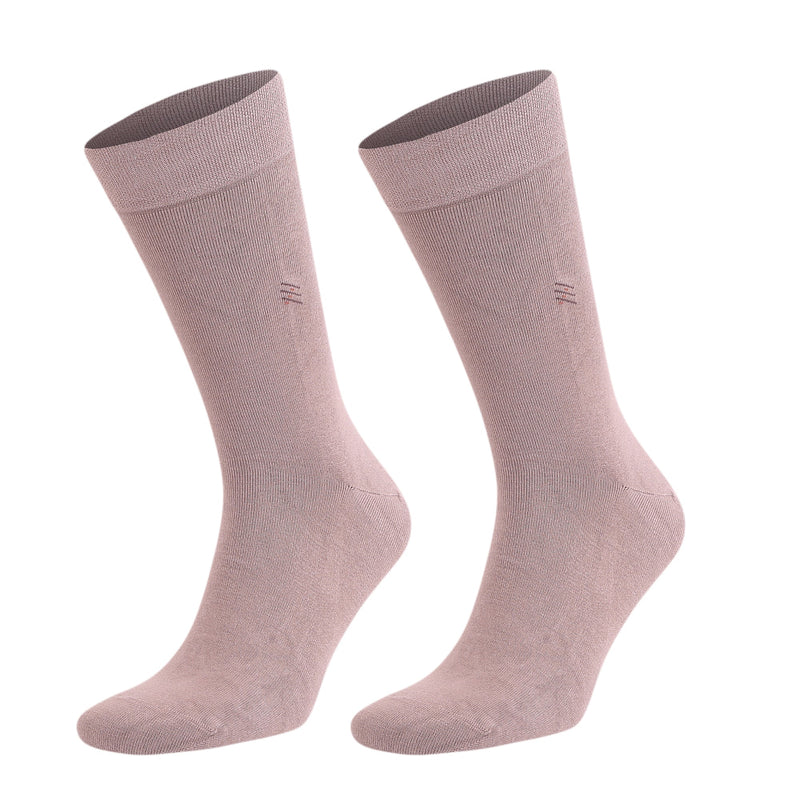 Men's Bamboo Dress Socks With Reinforced Seamless Toe, Crew Length, Size 8-11.5