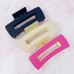 Quilted Chic Hair Claw Set of 3