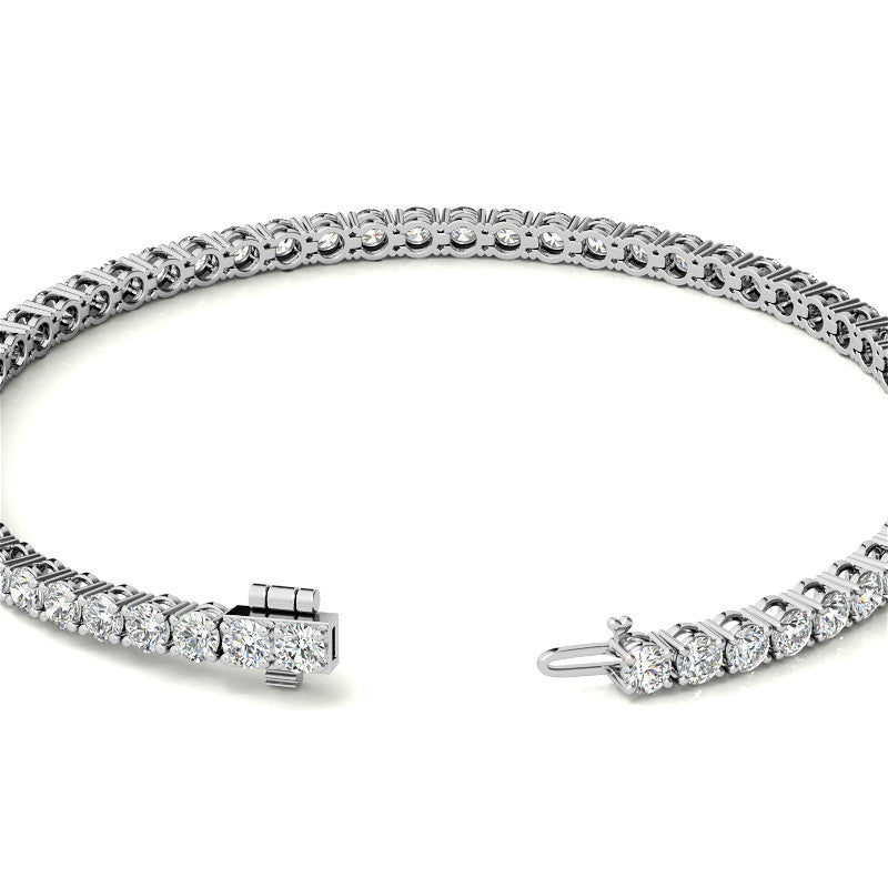 14K Gold 4.00 CTW Lab Diamond (G/Vs) Tennis Bracelet | 30-Day Guarantee