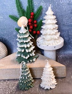 Christmas Tree Candles - Cedar Trees Holiday Decor