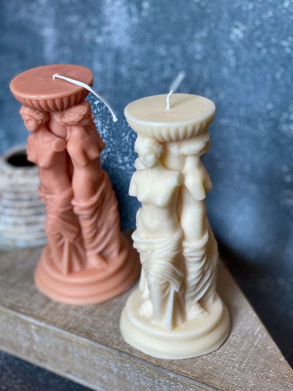 Goddess Trio Sculpture Candle