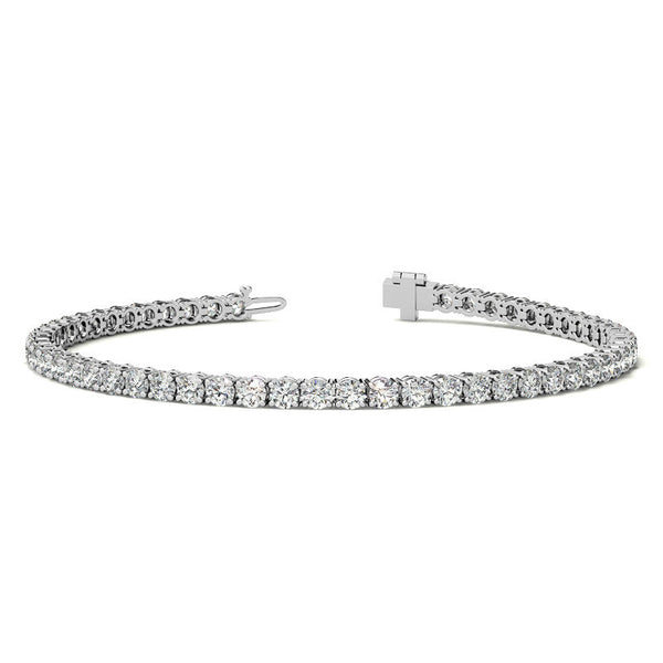 14K Gold 4.00 CTW Lab Diamond (G/Vs) Tennis Bracelet | 30-Day Guarantee