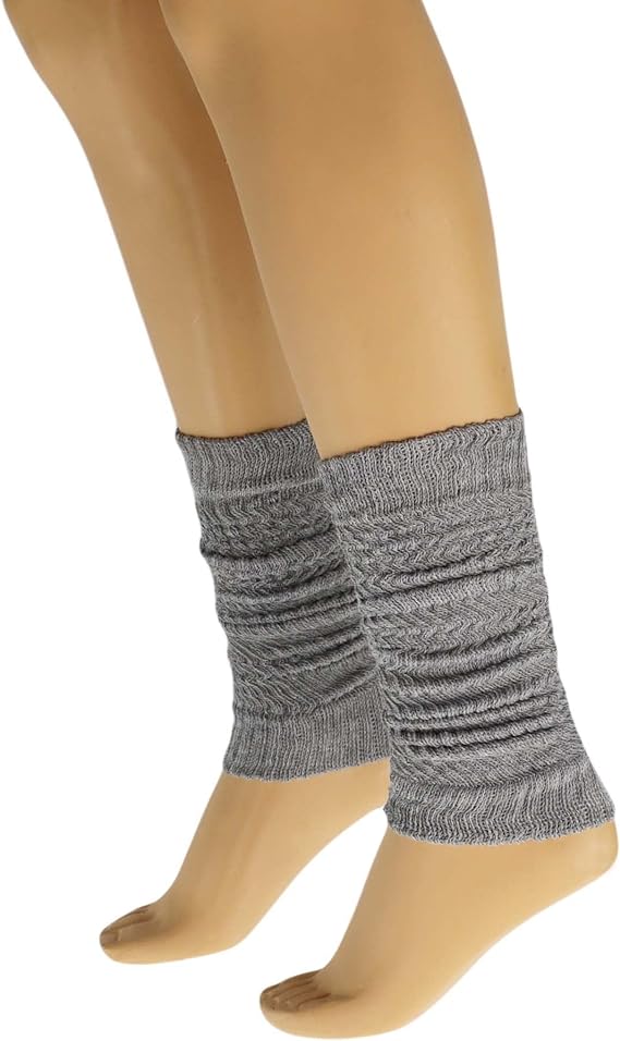 1 Pair - Cotton Leg Warmers Boot Socks Retro Style Knitted Retro Baggy