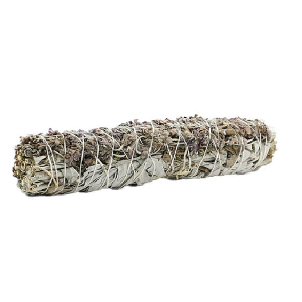 Home Fragrance White Sage & Lavender Smudge Stick 7"- 8" - 1 Bundle